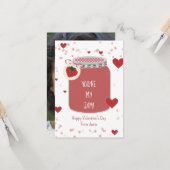 イチゴあなたは私のジャム教室バレンタイン カード (正面/裏面インサイチュ)