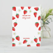 イチゴありがとうベリーモティーイチゴテーマ サンキューカード (スタンド正面)