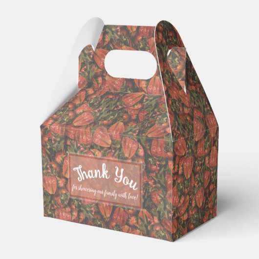 イチゴありがとう赤ちゃんシャワーお願いボックス フェイバーボックス (裏面サイド)