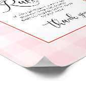 イチゴおむつラッフルサイン。ベリーオムツラッフル ポスター (角)