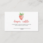 イチゴおむつラッフルベビーシャワー エンクロージャーカード (正面)