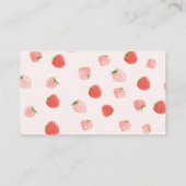 イチゴおむつラッフルベリースイートベビーシャワー エンクロージャーカード (裏面)