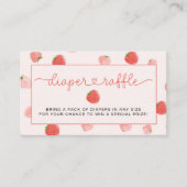 イチゴおむつラッフルベリースイートベビーシャワー エンクロージャーカード (正面)