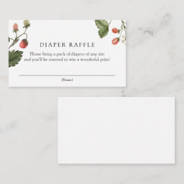 イチゴおむつラッフル囲いカード エンクロージャーカード