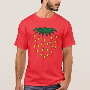 イチゴおもしろいハロウィーンレッドベリーシンプルコスタム Tシャツ