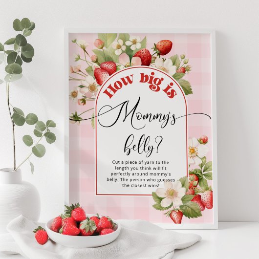 イチゴお母さんの腹ゲーム大きい ポスター