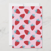 イチゴお誕生日ケーキ 招待状 (裏面)