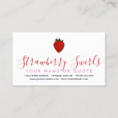 イチゴが渦巻く名刺 名刺 (裏面)