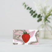 イチゴが渦巻く名刺 名刺 (スタンド正面)