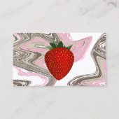 イチゴが渦巻く名刺 名刺 (正面)