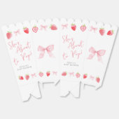 イチゴが赤ちゃんシャワーポップコーンポップ・アートのに向かう フェイバーボックス (見開き)