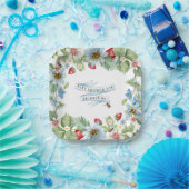 イチゴそうベリー甘い男の赤ちゃんへビーシャワー ペーパープレート (パーティー)