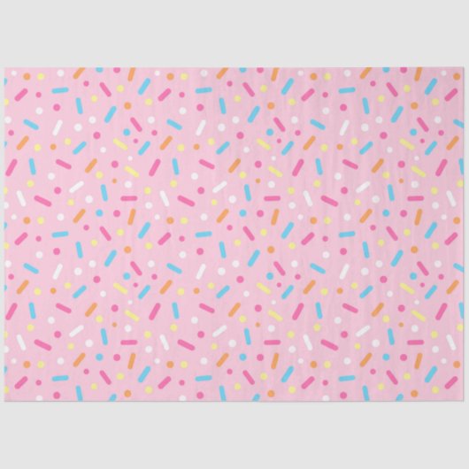 イチゴつや消しアイシング&ドーナツスプリンクルズ 薄葉紙 (正面)