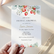 イチゴつる植物ブライダルシャワー