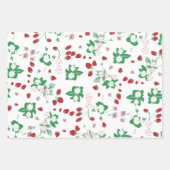 イチゴつる植物包装紙シート ラッピングペーパーシート (正面2)