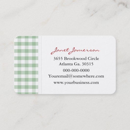 イチゴつる植物名刺 名刺 (裏面)