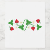 イチゴつる植物 ワインラベル (シングルラベル)