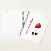 イチゴとさくらんぼ甘いフルーツスナックトリート プランナー手帳 (ディスプレー)