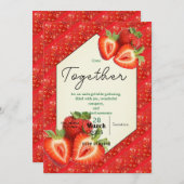 イチゴとの永遠の友情 招待状 (正面/裏面)