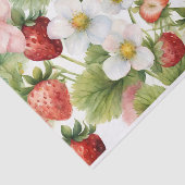 イチゴとイチゴの花 薄葉紙 (詳細)