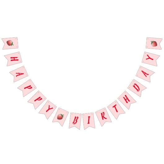 イチゴとイチゴ バンティングフラッグ (全)