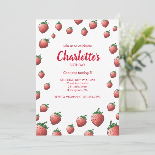 イチゴとイチゴ 招待状 (スタンド正面)