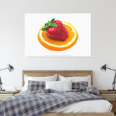 イチゴとオレンジ キャンバスプリント (インサイチュ (寝室))