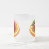 イチゴとオレンジ フロストグラスマグカップ (中央)