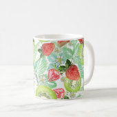 イチゴとキウイ。 コーヒーマグカップ (正面右)