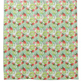 イチゴとキウイ。 シャワーカーテン (正面)