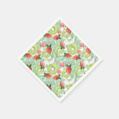 イチゴとキウイ。 スタンダードカクテルナプキン (角)