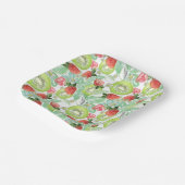 イチゴとキウイ。 ペーパープレート (傾斜あり)