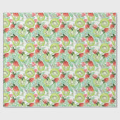 イチゴとキウイ ラッピングペーパー (フラット)