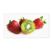 イチゴとキウイ ラベル (正面)