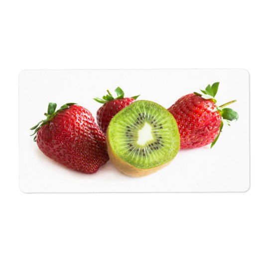 イチゴとキウイ ラベル (正面)