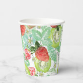 イチゴとキウイ。 紙コップ (裏面)