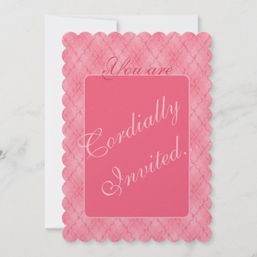 イチゴとクリームの招待状 招待状 (正面)