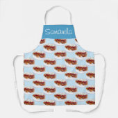 イチゴとクリームの甘いパン エプロン (正面)