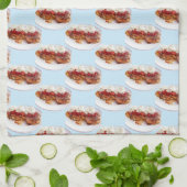 イチゴとクリームの甘いパン キッチンタオル (折り畳み)