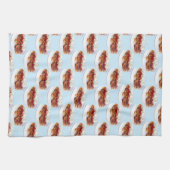 イチゴとクリームの甘いパン キッチンタオル (横)