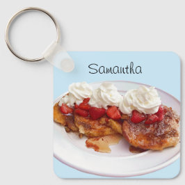 イチゴとクリームの甘いパン キーホルダー