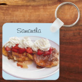 イチゴとクリームの甘いパン キーホルダー (裏面)