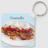 イチゴとクリームの甘いパン キーホルダー (裏面)