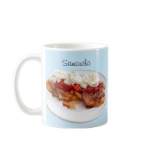 イチゴとクリームの甘いパン