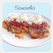 イチゴとクリームの甘いパン スクエアシール (正面)