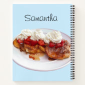 イチゴとクリームの甘いパン ノートブック (裏面)