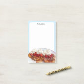 イチゴとクリームの甘いパン ポストイット (デスク上)