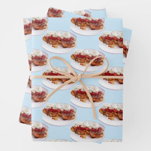 イチゴとクリームの甘いパン ラッピングペーパーシート (インサイチュ)