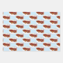 イチゴとクリームの甘いパン ラッピングペーパーシート