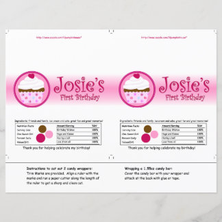 イチゴとクリームキャンディーラッパー